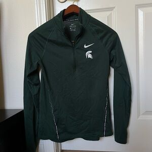 Michigan State Nike Dri-Fit Quarter Zip